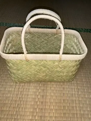 토리코시 죽세공 시장 바스켓 에코백 미니 사이즈 1자 새상품 특선