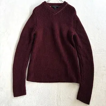 마크제이콥스 니트 S 스웨터 보르도 두툼한