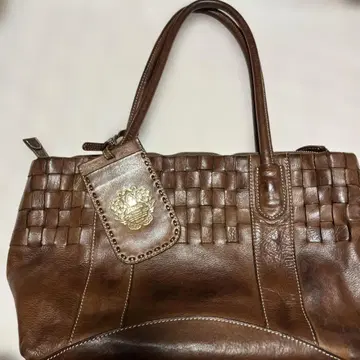 Dakota 브라운 토트백 뜨개질 디자인