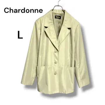 Chardonne 테일러드 자켓 3버튼 총 안감 L 사이즈 광택감