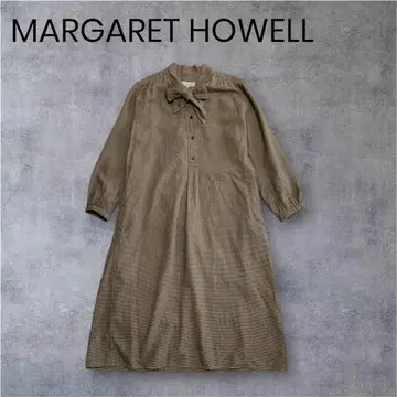 최저가 마가렛호웰 코튼 울 보타이 원피스 하운드투스