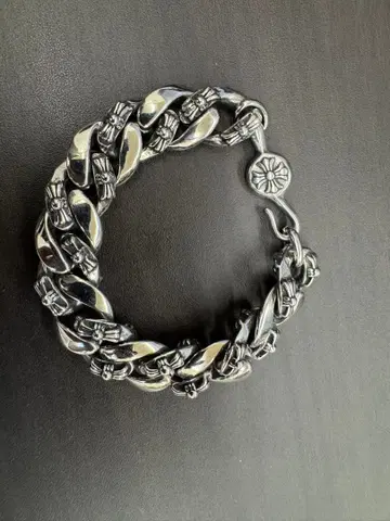 스테인리스 소재 크로스 팔찌 체인 팔찌