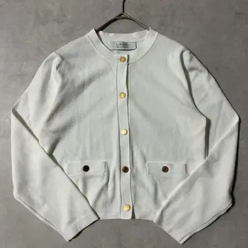 새상품급 룰루 윌비 24년 소바리 크루 컴팩트 가디건 골드 버튼