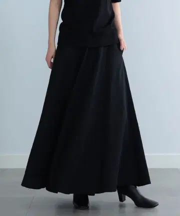 Demi-Luxe BEAMS AK+1 울 린넨 바이어스 스커트