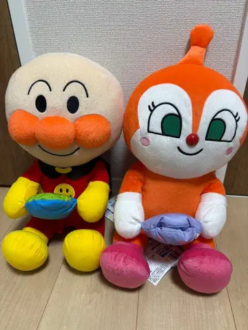 호빵맨 짤랑이 봉제 인형 세트