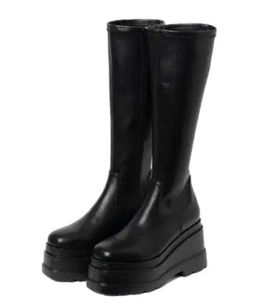 [ 25AW 신상 ] [ R&E ] 트리플 밑창 통굽 스트레치 롱 부츠