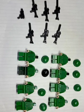 레고 미니 피규어 그린 아미 밀리터리 정품 묶음 판매
