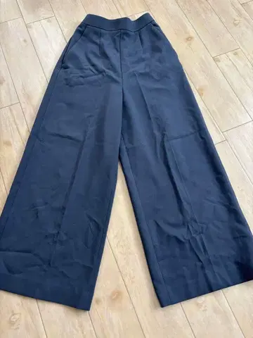 와이드 팬츠 밴딩 허리 엔폴드