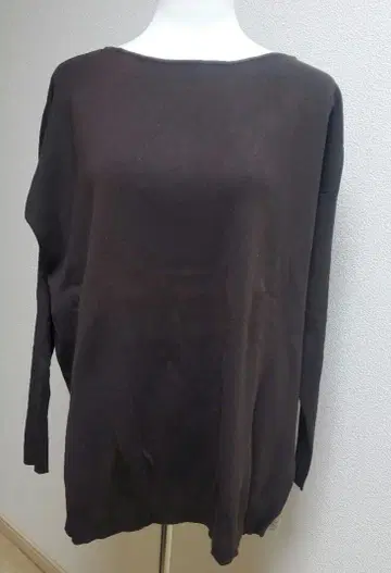 새상품 라빠르망 L'Appartement 니트 긴팔 차이로 브라운