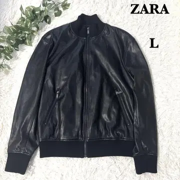 ZARA 자라 가죽 자켓 블랙 빅 L
