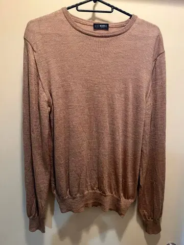 사이즈 48 BEAMS F 이탈리아제 베이지 크루넥 니트