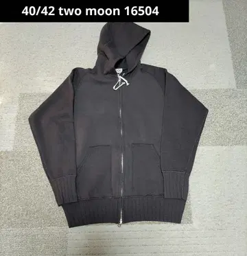 40/42 투 문 지퍼 후드티 지퍼 후디