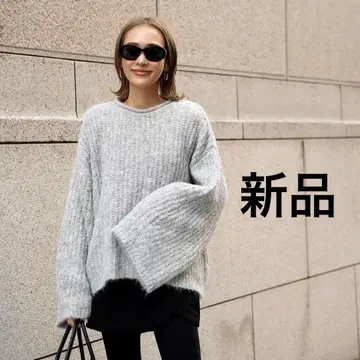 택 포함 새상품 2025 ELLIE 엘리 샤기 오버 니트