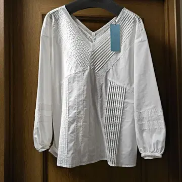 택 포함 새상품 쿠미쿄쿠 코드 레이스 블라우스