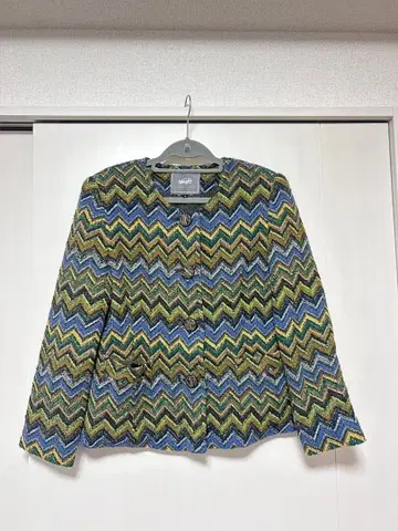 Vintage 좋아! 노카라 자켓 멀티 컬러