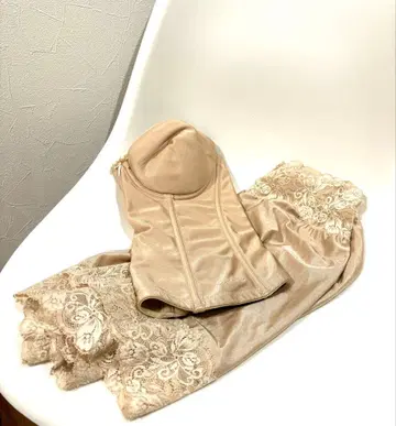 브라이덜 이너 D75 베이지 새틴 레이스