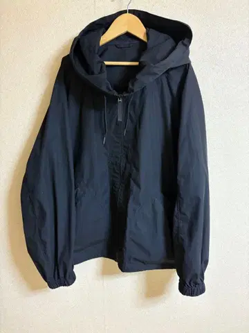 UNIQLO U 유니클로 2024 후디드 블루종 블랙 자켓