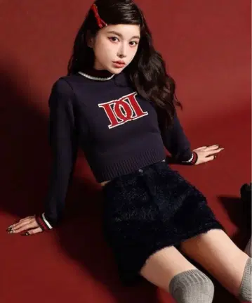 Darich 레트로 DD 로고 니트탑