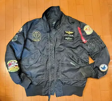 초레어 ALPHA CWU-45 플라이트 자켓 MA-1 블랙 L