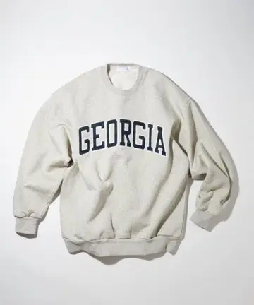 FREAK'S STORE 와펜 자수 아치 로고 크루넥 맨투맨