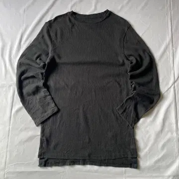 00년대 써멀 롱 티셔츠 블랙 그런지 Y2K 헤이세이 구제 의류