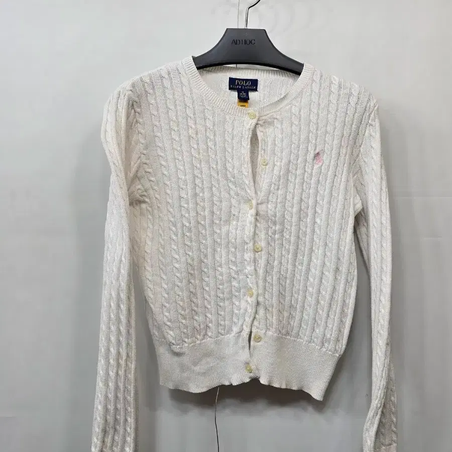 Polo Ralph Lauren White Cable Knit Cardigan M