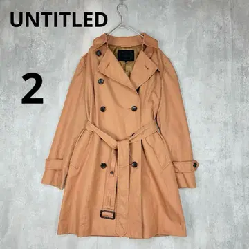 UNTITLED 미디 기장 트렌치코트 긴팔 브라운 계열 봄/가을/겨울