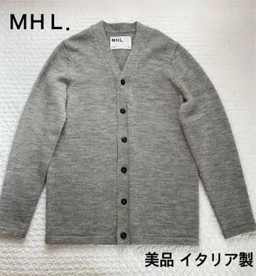 MHL. 마가렛호웰 그레이 V넥 가디건 이탈리아제