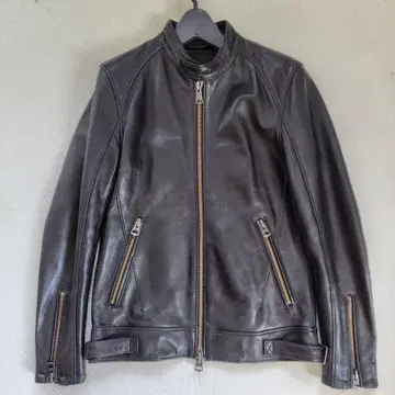 컨디션 최상 잭 로즈 라이더스 싱글 가죽 자켓 라무 양가죽 블랙