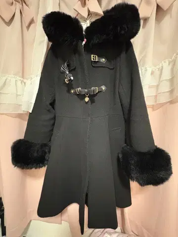 LIZLISA 리즈리사 리본 벨트 후드 코트