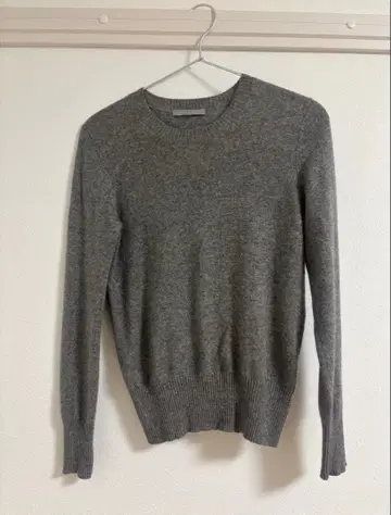 띠어리 루체 캐시미어 100% 니트 그레이 40 사이즈