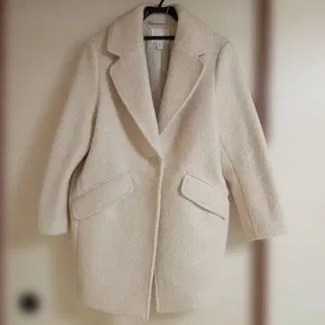 H&M 체스터 코트 M 사이즈 아이보리