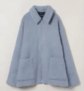 JEANASIS 샤기 ZIP 미들 코트 블루