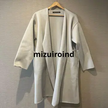 [ 새상품급 ] mizuiro ind 롱 코트 라이트 그레이