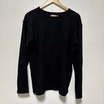 웨어하우스 더블웍스 긴팔 티셔츠 롱T 블랙 사이드 슬릿