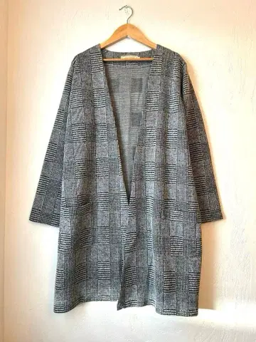 크로커다일 롱 코트 롱 가디건 얇은 소재 M