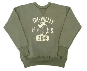 웨어하우스 warehouse 불독 패턴 블래키 프린트 맨투맨