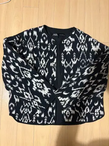 ZARA 프린트 퀼팅 자켓 S