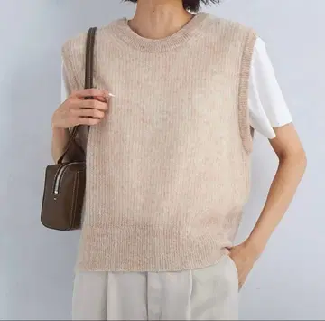 미사용 근접 그린 라벨 2WAY 모헤어 믹스 베스트