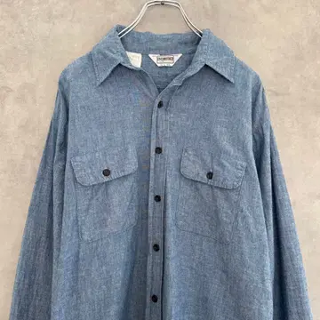 70s~80s 빈티지 FIVE BROTHER 샴브레이 셔츠 L