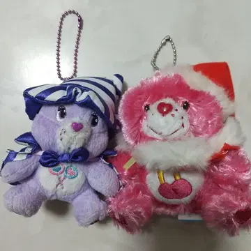 새상품급 케어베어 산타 크리스마스 봉제 인형 세트