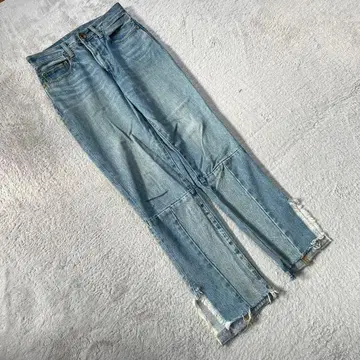 [ 로데오 크라운 ] ( XS ) 패치워크 데님 팬츠 컷오프 청바지