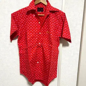 [레어 새상품급] EVISU 에비수 빨간색 가몬 셔츠 사이즈 38