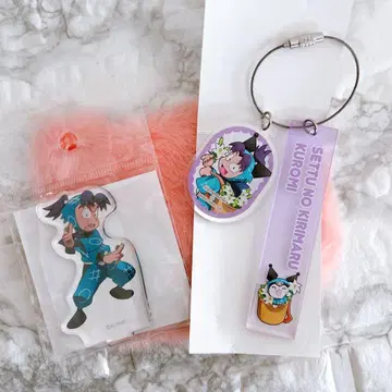 닌타마 란타로 산리오 2단 아크릴 키링 아크릴 스탠드 키리마루