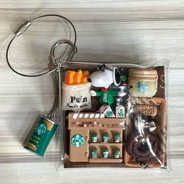 가챠 파우치 브라운 카페 스누피