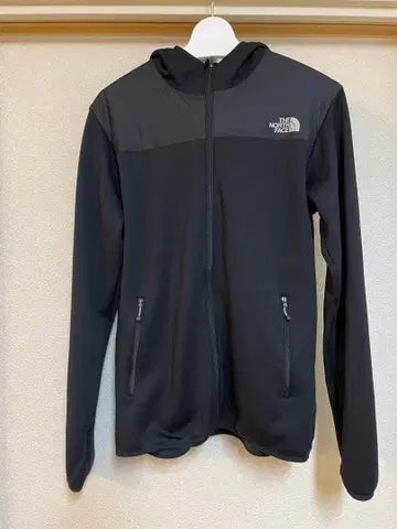 THE NORTH FACE 나일론 플리스 후디 블랙