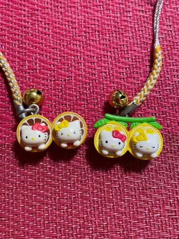 지역 한정 미캉 키티 스트랩 세트