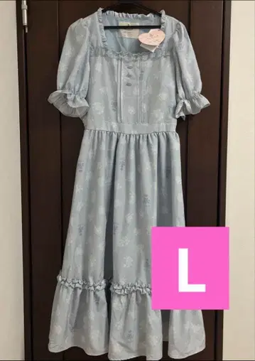 미사용 새상품 시마무라 x 아오키 미사코 니나스 원피스 [ 블루 ]