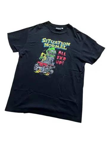 SNAFU 래트 핑쿠 T셔츠 L