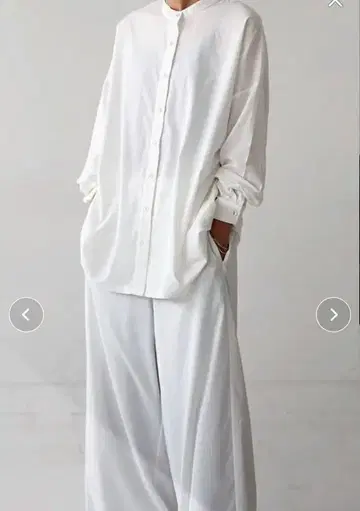 antiqua 밴드 카라 스트라이프 셔츠 2세트